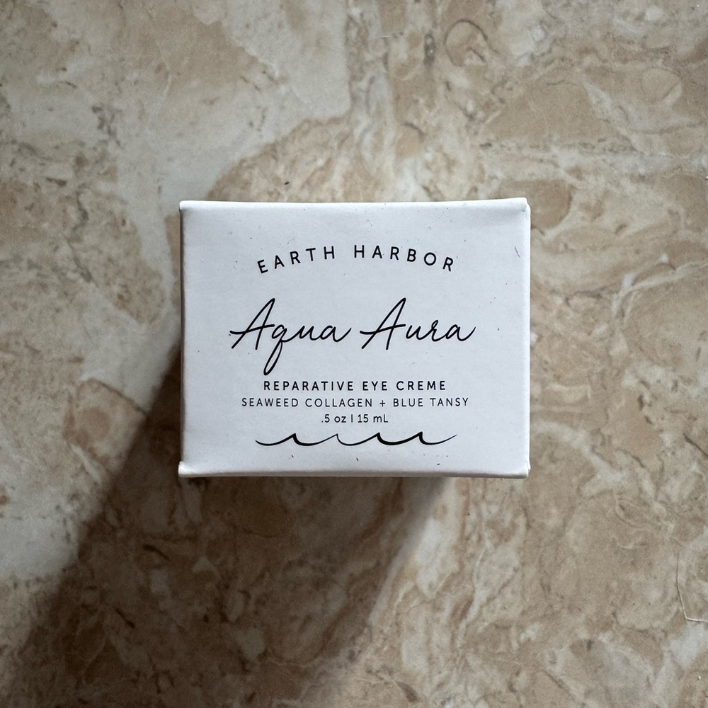 EARTH HARBOR NATURALS AQUA AURA REPARATIVE EYE CREME NEW IN BOX